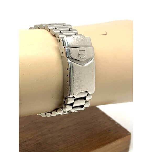 Tag Heuer Watch 972.613R Swiss Quartz Vintage Black Dial Silver Steel 34mm USED - Picture 9 of 14